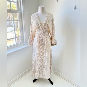 Free people cream dot dress